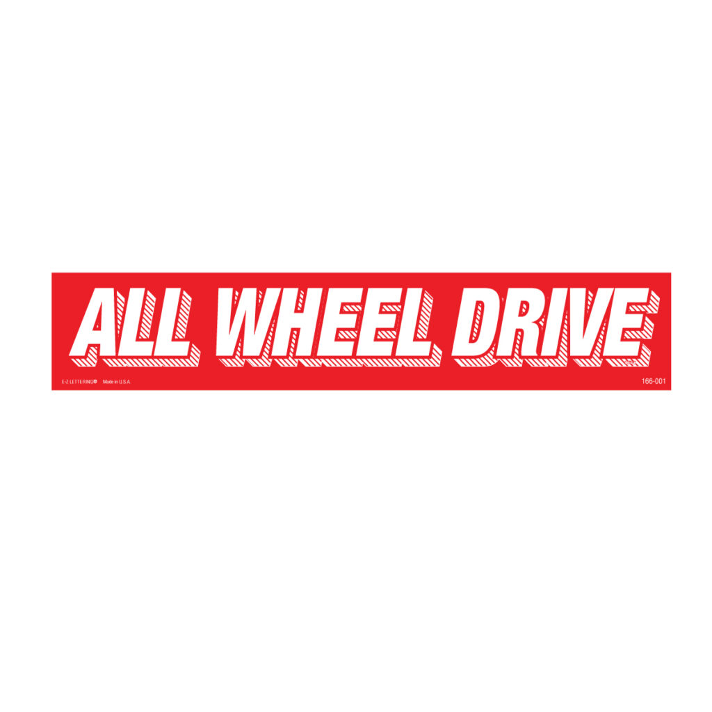 All Wheel Drive Red & White - Auto Visuals