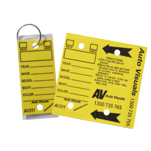 Self Laminating Key Tags