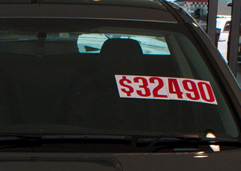 Car Pricing Stickers | Pricing Stickers for Cars | Auto Visuals
