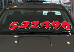 Graphic Die Cut Numbers Red