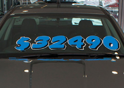 Graphic Die Cut Numbers Blue