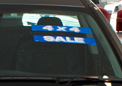 Car Dealer Signs | Windscreen Signs | Car Dealership Supplies