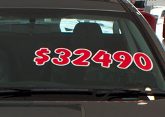 Red & White Die Cut Numbers