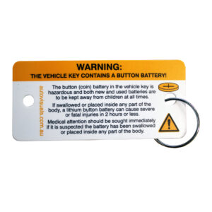 Button Battery Warning Tags