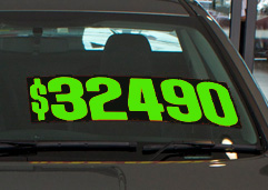 Chartreuse Jumbo Numbers