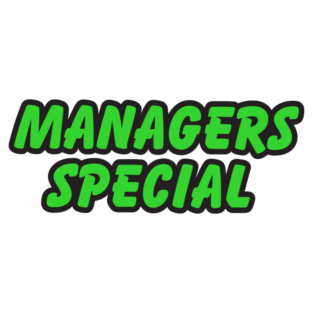 Die Cut Managers Special Chartreuse - Auto Visuals