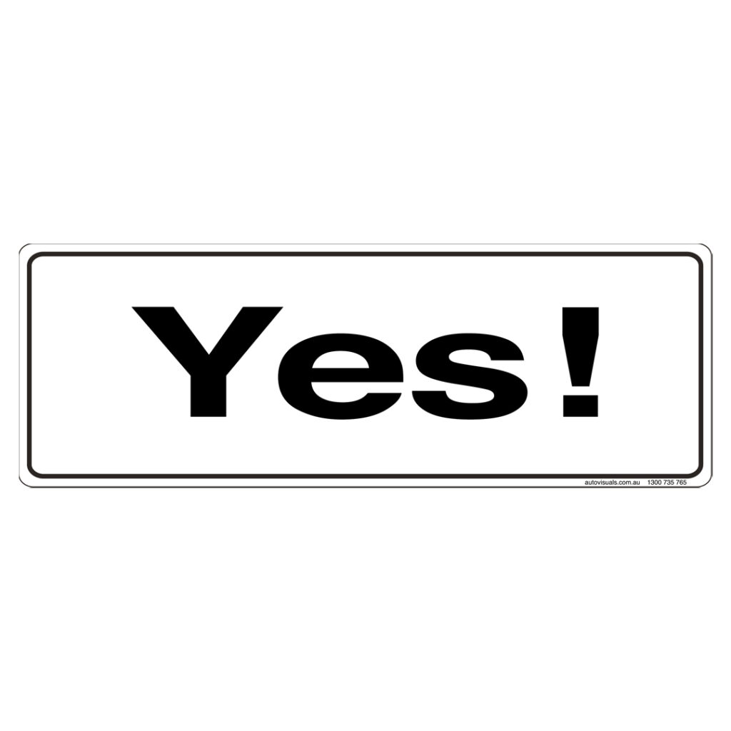 Yes plate auto visuals